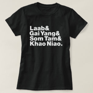 T-shirt Nourriture thaïlandaise de rue d'Isaan