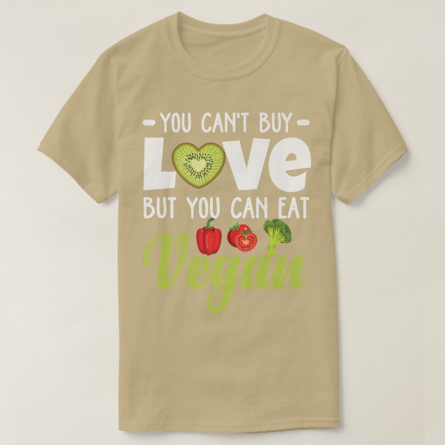 T-shirt Nourriture végétarienne biologique à base de plant (Design devant)