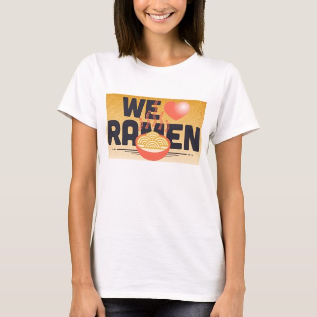 T-shirt nous aimons des ramen (Devant)