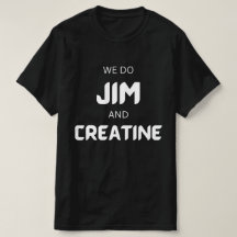 nous allons Jim, créatine drôle gym avec texte bla