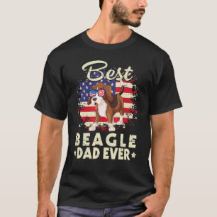 T-shirt Nous Américain Meilleur Chien Beagle Papa Joyeux P