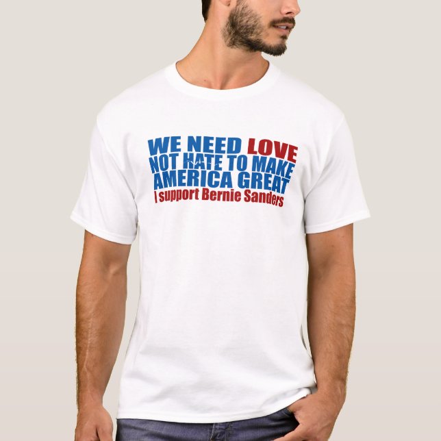 T-SHIRT NOUS AVONS BESOIN D'AMOUR (Devant)
