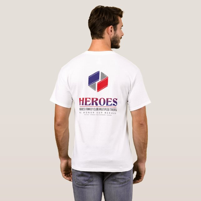 T-SHIRT NOUS AVONS BESOIN DE HÉROS ! (Dos entier)