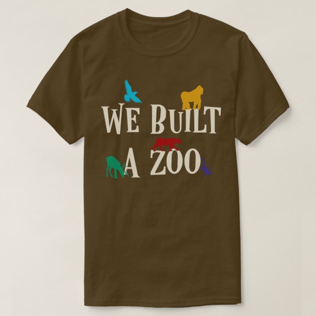 T-shirt Nous Avons Construit Un Zoo Ark (Design devant)
