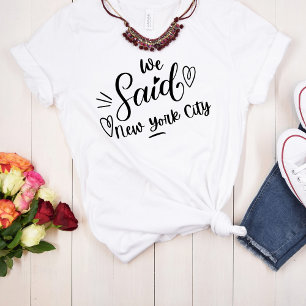 T-shirt Nous avons dit New York City Blanc  Enterrement de