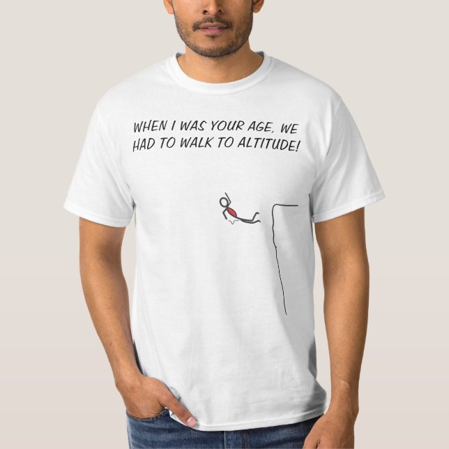 T-shirt Nous avons dû marcher à l'altitude ! (Devant)