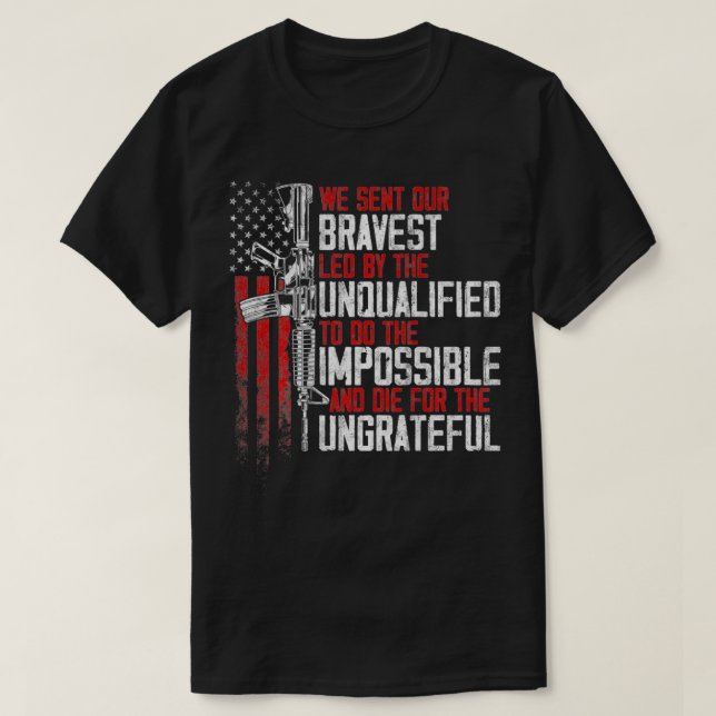 T-shirt Nous avons envoyé notre courageux chef de l'équipe (Design devant)