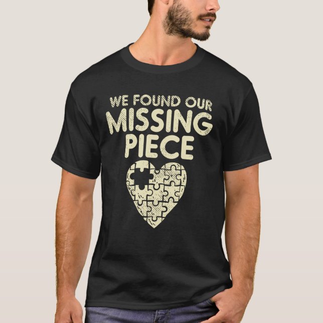T-shirt Nous Avons Trouvé La Fierté D'Adoption De Pièce Ma (Devant)