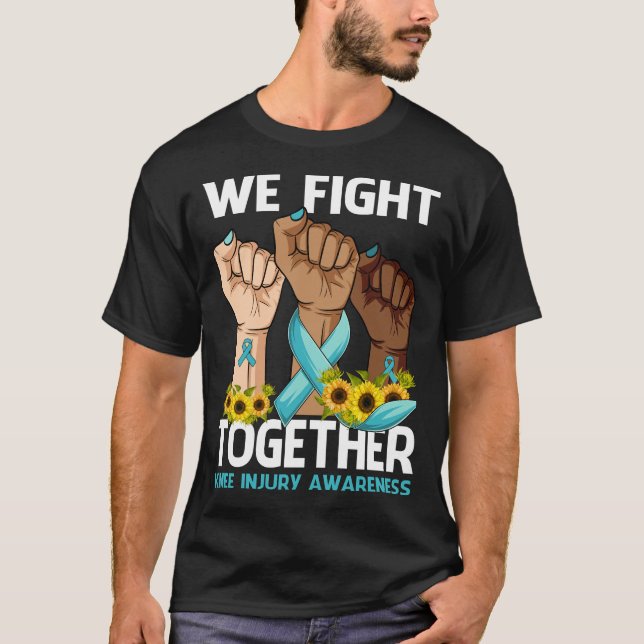 T-shirt Nous combattons ensemble KNEE INJURESS SENESS Sunf (Devant)