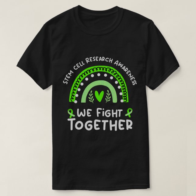 T-shirt Nous combattons ensemble la sensibilisation à la r (Design devant)