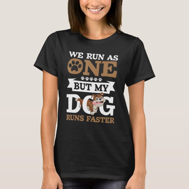T-shirt Nous Courons Comme Un Entraîneur De Chien Animaux  (Devant)
