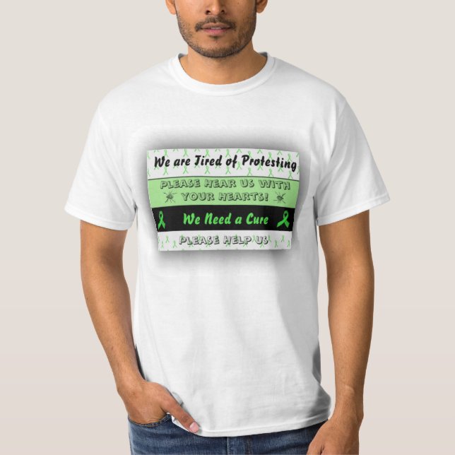 T-shirt Nous en avons marre de protester contre la Chemise (Devant)