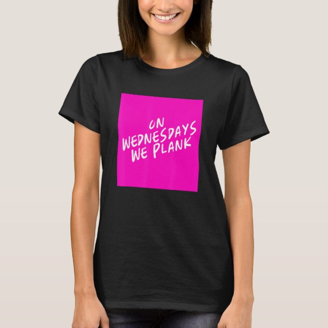 T-shirt Nous faisons Planking Funny Fitness Exercice Fitne (Devant)