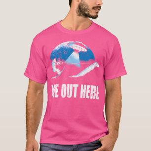 T-shirt Nous Ici Nessie Chasse Bigfoot Sasquatch