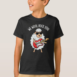 T-shirt Nous Laine Rocher Vous Drôle Mouton Pun Dark BG