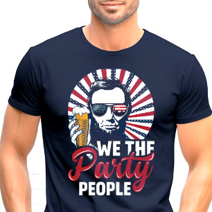 T-shirt Nous Le Parti Le Peuple Abraham Lincoln Patriotiqu