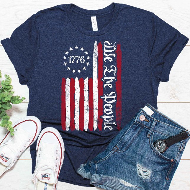 T-shirt Nous Le Peuple 1776 Betsy Ross Drapeau 4 juillet (Créateur téléchargé)