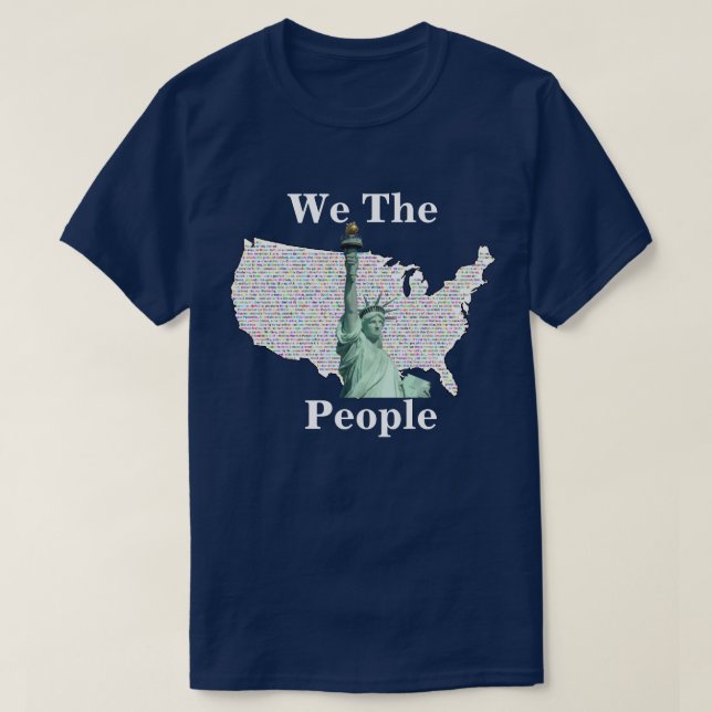 T-shirt Nous, le peuple des États-Unis (Design devant)