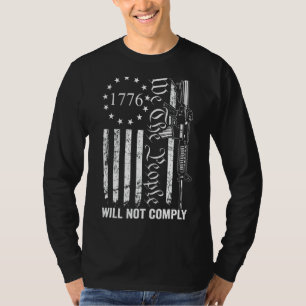T-shirt Nous Le Peuple Ne Respectera Pas Ar15 Funny Pro Gu