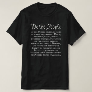 T-shirt Nous le Peuple Préambule de la Constitution complè