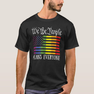 T-shirt Nous Le Peuple Signifie Tout Le Monde Lgbt Gay pri