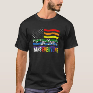 T-shirt Nous le Peuple Signifie Tout le Monde Notre Consti