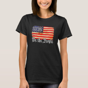 T-shirt Nous Le Peuple Vintage Histoire De L'Amérique 1776