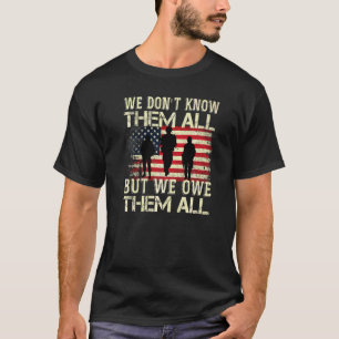 T-shirt Nous Les Devons Tous Avec American Flag Memorial D