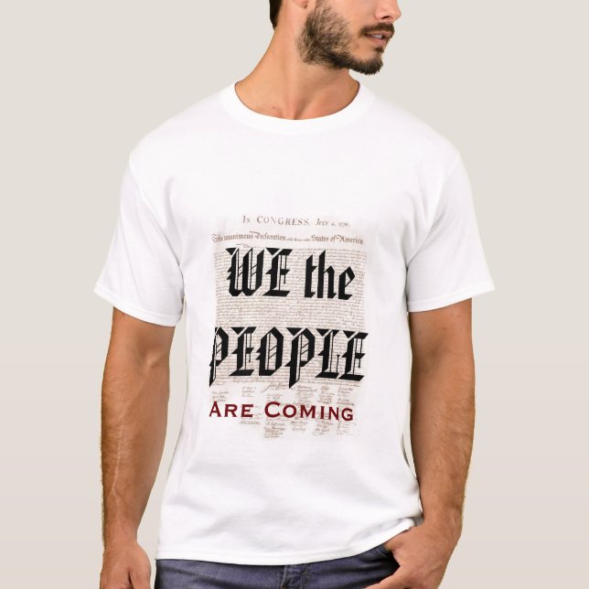 T-shirt Nous les personnes venons en novembre (Devant)