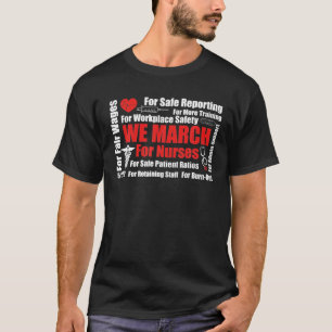 T-shirt Nous Marchons Pour Infirmières Million Infirmières