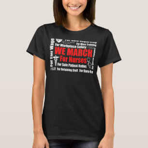 T-shirt Nous Marchons Pour Infirmières Million Infirmières