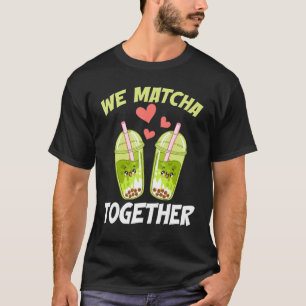 T-shirt Nous Matcha Ensemble Feuilles en poudre verte Matc