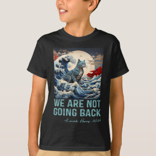 T-shirt Nous ne retournons pas une jolie vague de chats bl