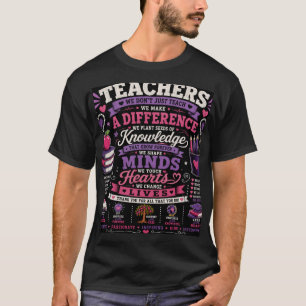 T-shirt Nous n'enseignons pas seulement, nous faisons une