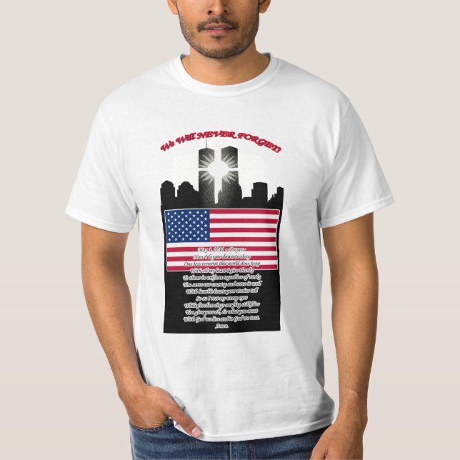 T-shirt Nous n'oublierons jamais ! (Devant)
