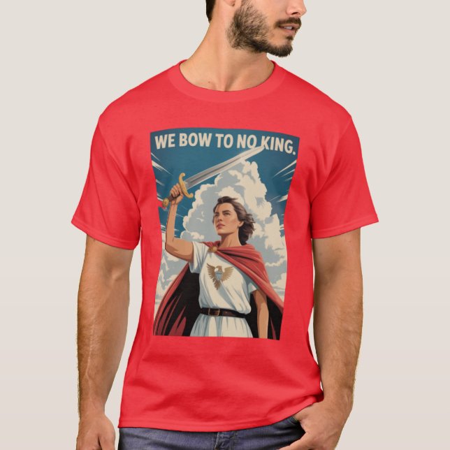 T-shirt Nous Nous inclinons devant le roi (Devant)