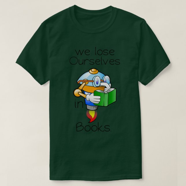 T-shirt Nous nous perdons dans les livres 6 (Design devant)
