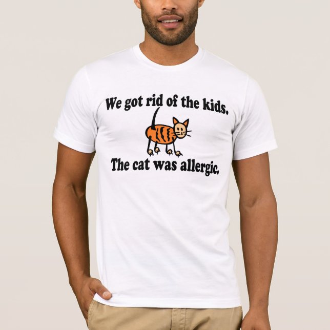 T-shirt Nous nous sommes débarassés des enfants que le (Devant)