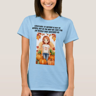T-shirt nous nous soucions du monde qui nous soutient