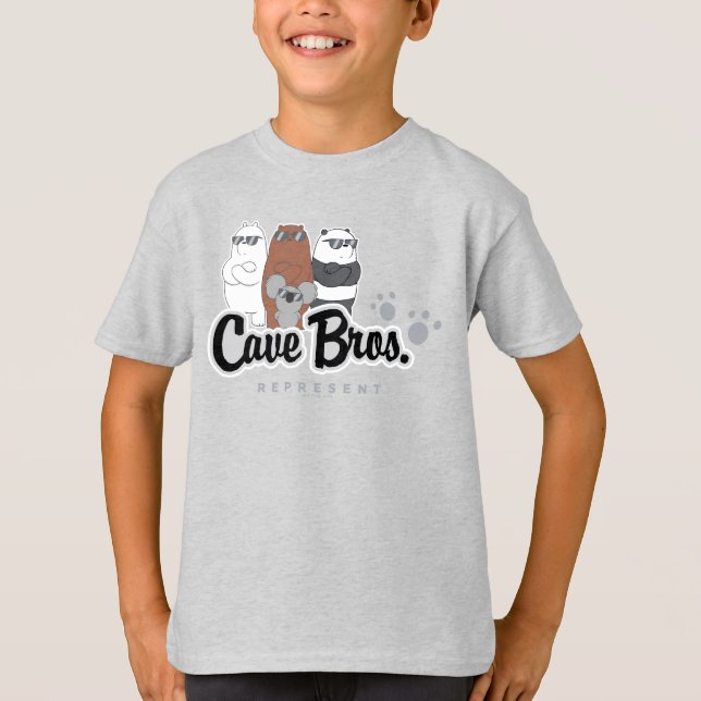 T-shirt Nous Ours Nus - Bros Grotte. Représenter (Devant)
