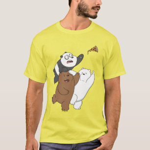 T-shirt Nous Ours Nus - Dernière tranche de pizza