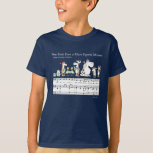 T-shirt NOUS POISSONS EWE A MARE EGRETS MOOSE Sandra Boynt