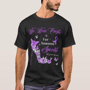 T-shirt Nous Portons Des Papillons Violets Constatation Du