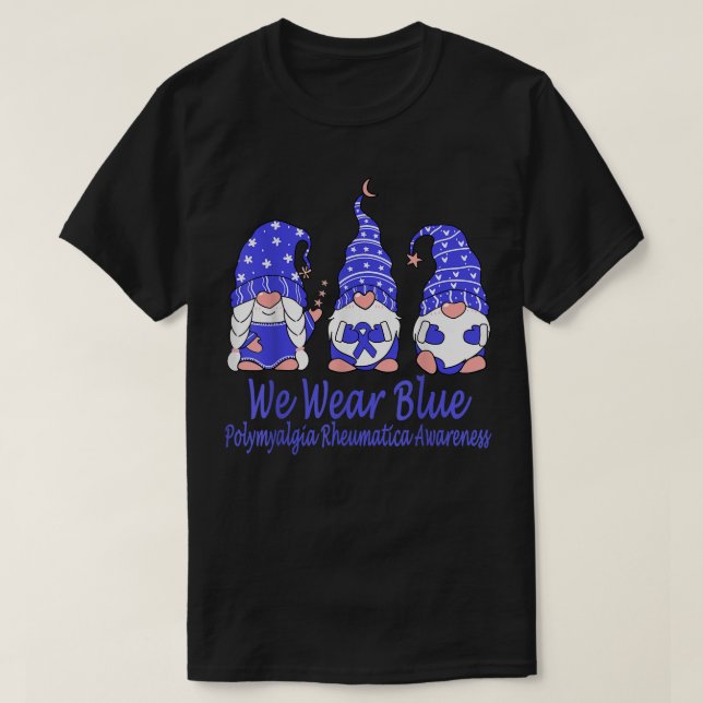 T-shirt Nous Portons Du Bleu Pour La Sensibilisation Polym (Design devant)