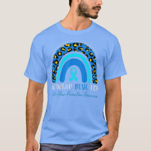 T-shirt Nous portons le mois bleu de prévention de la malt