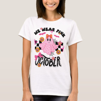 T-shirt Nous Portons Le Rose En Octobre