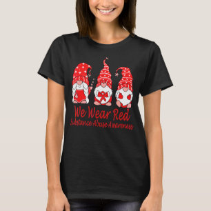 T-shirt Nous Portons Le Rouge Pour La Sensibilisation À La