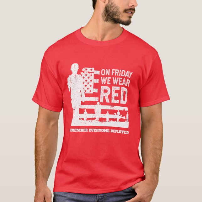 T-shirt Nous Portons Le Soldat Rouge Vendredi (Devant)