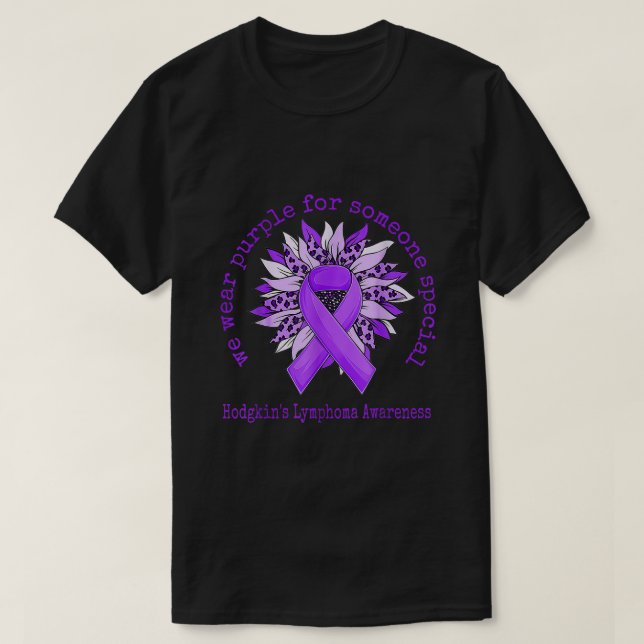 T-shirt Nous portons le Sunflo de sensibilisation au lymph (Design devant)