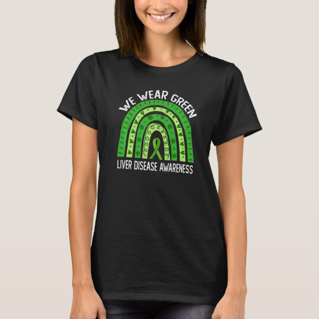 T-shirt Nous Portons Le Vert Pour La Sensibilisation Aux M (Devant)